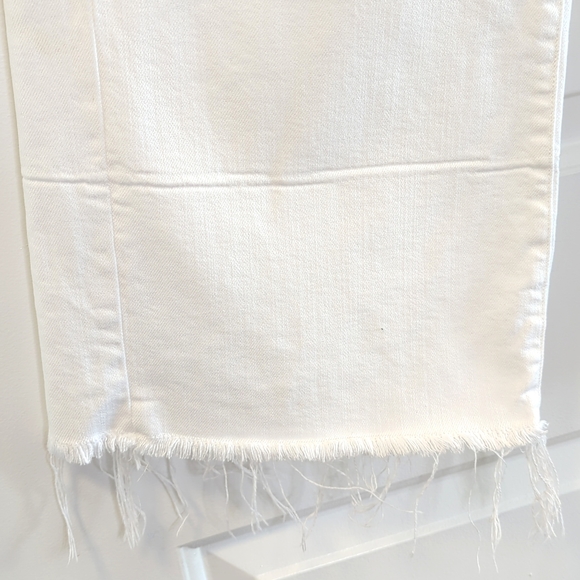 Banana Republic White High Rise Wide Leg Crop Premium Denim Size 26 - Picture 9 of 14